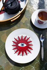 FANCY - Home Collection Dessert Sun Eye Teller Set (6) - Bild 1 von 2