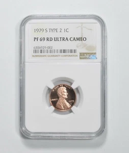 1979-S Type 2 TWO PF69 Lincoln Memorial Cent NGC Graded PF 69 UCam - Picture 1 of 5