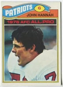 1977 Topps #460 John Hannah New England Patriots - Foto 1 di 2