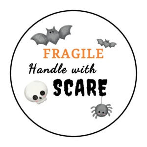 30 Spooky happy mail fragile Halloween envelope seal labels stickers - Picture 1 of 1
