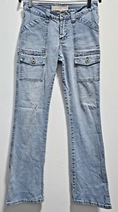 Vintage Y2K Bongo Jeans Flare Legs 6 Pockets Boho Hip Light wash Size 5 - Bild 1 von 10