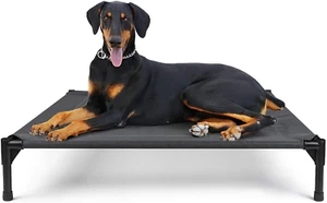 Cama elevada para perro para perros pequeños, medianos, grandes, malla transpirable y marco duradero - Imagen 1 de 8