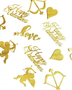 Happy Valentines Day Cupcake Toppers Glitter Cake Decoration Pack of 6/12
