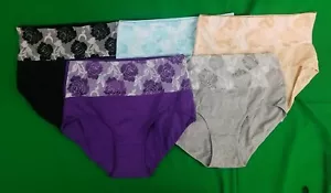 5 Pack Lady Size XXL Brief Floral Cotton Underwear Breathable Underpants Cozy - Picture 1 of 7