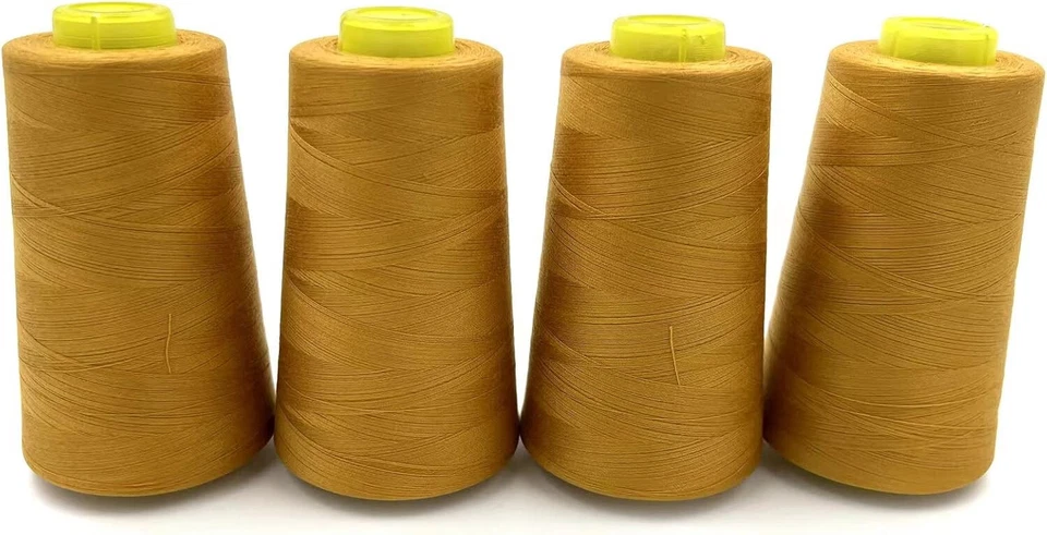 4Pack of 6000 Yard Spools Sewing Thread All Purpose Spun Polyester Overlock Cone - Image 1 of 1