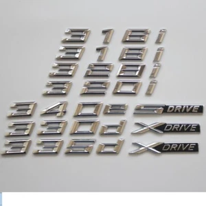 Chrome Trunk Emblem for XDrive 316i 318i 320i 325i 328i 330i 335i 340i 350i - Picture 1 of 12