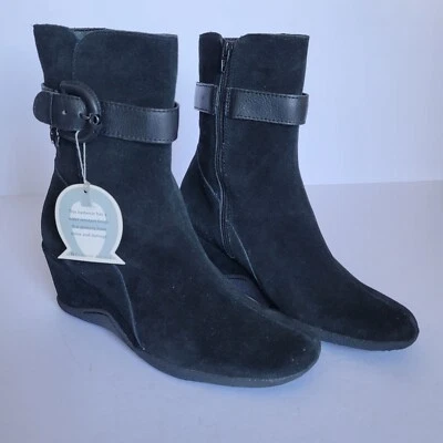 Botas de cuña de gamuza negras Etienne Aigner Eve 21269001. Talla 8,5M Foto 1 de 4