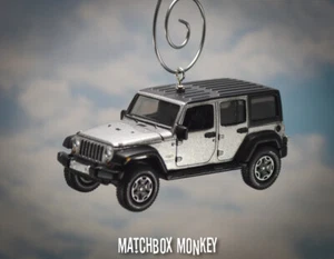 Silver Jeep Wrangler Sahara JKU Unlimited Custom Christmas Ornament '17 '18 '19 - Picture 1 of 12