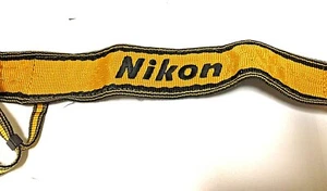 [Mint] Nikon camera Shoulder /Neck Strap Yellow color Free Shipping from Japan - Picture 1 of 12