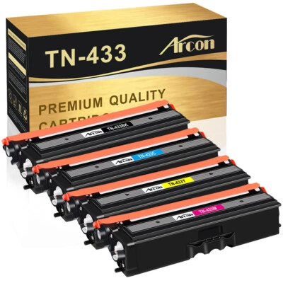 TN221 TN225 TN433 TN436 TN431 Compatible With Brother Color Toner Cartridge KCMY - Image 1 of 4