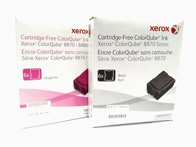 Genuine Xerox ColorQube 8870/8880 Solid Ink Set 108R00951 108R00953 - Image 1 of 4