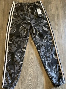 Adidas Girls 3 Stripe Fleece Joggers (M 10/12) - Picture 1 of 5