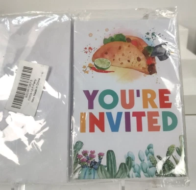 Invitation Graduation "You're Invited "Fiesta & Fun(Male) 12 Cards w/envelopes - Image 1 of 3