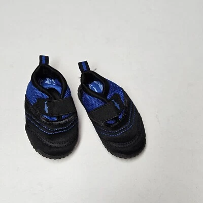 Koala Kids Baby Boy Blue Water Shoes Sharks Size 3 Black Blue  - Image 1 of 4