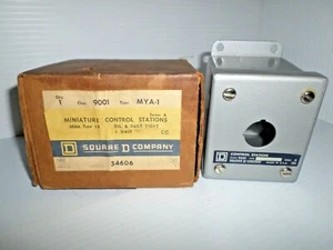 ⭐NUEVO EN CAJA⭐ ESTACIÓN DE CONTROL CUADRADA D 9001 MYA-1 1 ORIFICIO - Imagen 1 de 11