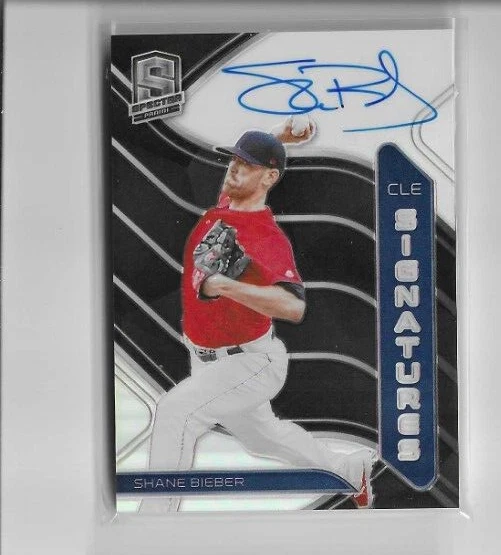 2021 Panini Spectra Signatures Shane Bieber #SPS-SB #'d 36/99 Guardians - Image 1 of 1