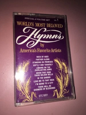 RARE World's Most Beloved Hymns, Vol. 1 Cassette Tape, 1974, Gospel VG! - Image 1 of 2