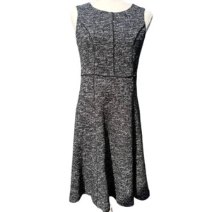 Talbots Women's Size 2 Sleeveless Black & White Sweater Dress - Picture 1 of 8