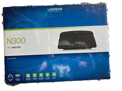 Linksys WiFi Router N300 Model# E1200 NEW In Factory Sealed Box - Image 1 of 4