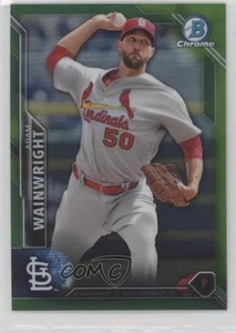 2016 Bowman Chrome Green Refractor /99 Adam Wainwright #66 - Picture 1 of 4