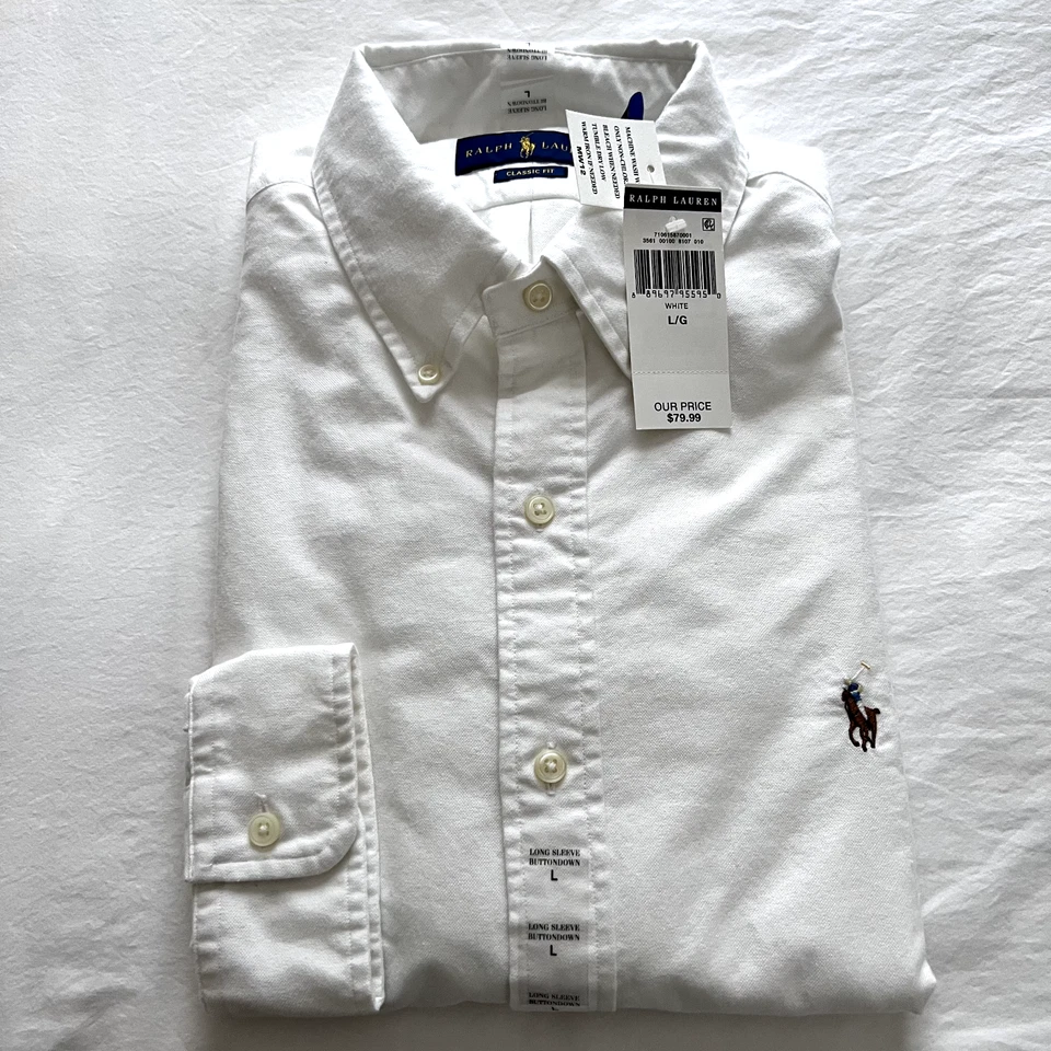 Ralph Lauren Polo Men's Long Sleeve Button-Down Oxford Shirt