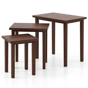 3 PCS Nesting End Tables Farmhouse Rectangle Side Table Set for Living Room - Picture 1 of 10