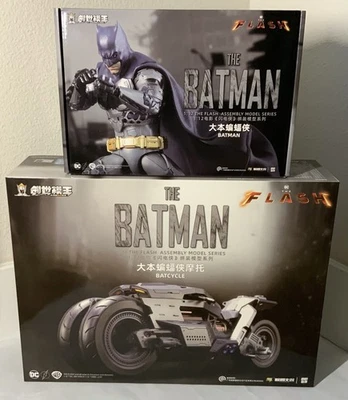 Hiplay MODOKING The Flash (2023) Batman and Batcycle 1/12 Model Kit - Image 1 of 4