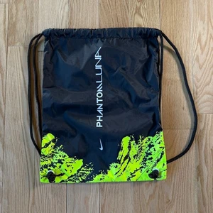 Nike Phantom Luna Black Green Cleat Drawstring Bag - Picture 1 of 4