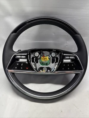 OEM Steering Wheel For Cadillac Escalade IQ 85731770 Black Leather Nice - image 1 of 4