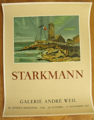 STARCKMANN -  Original-Plakat  der Galerie Weil, Paris 1958 - Bild 1 von 4