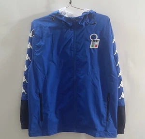 Italy 1994 Retro Kappa Windbreaker Hoodie – Azzurri Blue - Picture 1 of 4