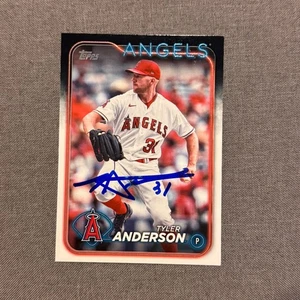 TYLER ANDERSON Signed Autographed 2024 Topps Series One 1 Card LAA Angels #248 - Picture 1 of 1