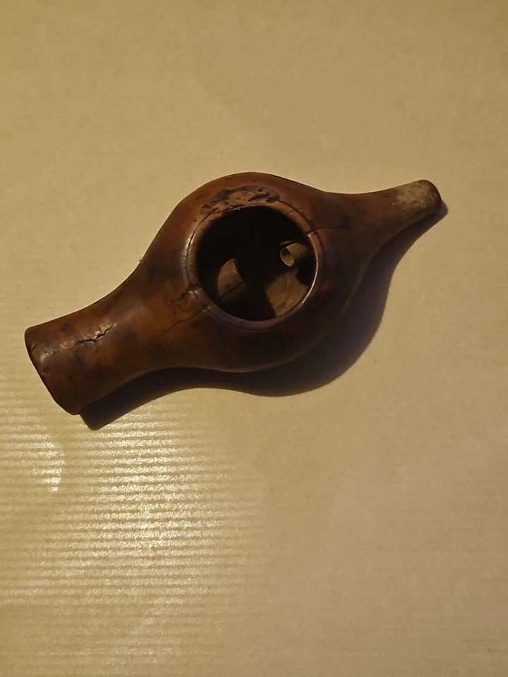 Ancien Appeau En Buis Art Populaire 1900 - Photo 1/4