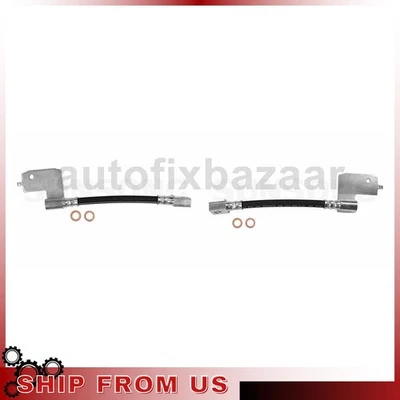 2 líneas de freno de manguera hidráulica de freno trasero para Jeep Grand Cherokee 1993_ Foto 1 de 4