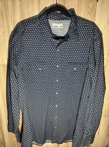 Wrangler Wrancher Men’s XLT Paisley All Over Print Long Sleeve Pearl Snap Shirt - Picture 1 of 7