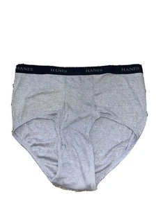 NEW Men's Grey HANES Brief Size 2XL - Picture 1 of 2