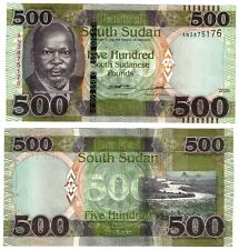 2020 South Sudan P16b 500 Pounds Banknote UNC