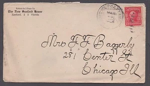 **US 20th Century Cover, SC# 319, Jacksonville & Port Tampa RPO Cancel, 1907 - Picture 1 of 2