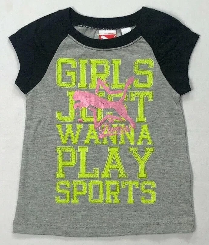 Camiseta de algodón PUMA para niña pequeña talla 2T Foto 1 de 1