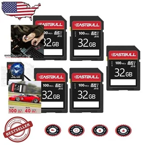 High-Speed 32GB SD Card 5-Pack - Ideal for Cameras & Waterproof Protection - Picture 1 of 8