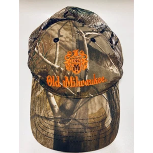 Ancien chapeau de camionneur homme Milwaukee vert arbre réel brodé taille unique - Photo 1/5