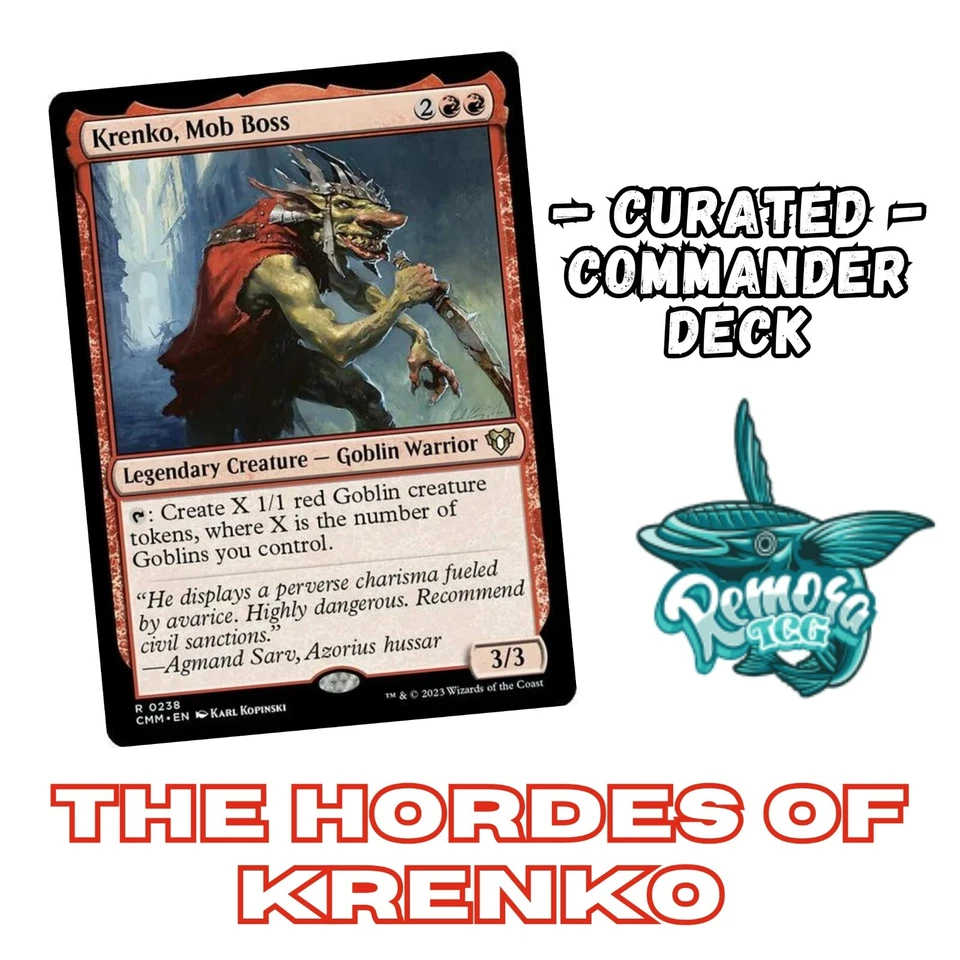 Krenko, Mob Boss - Goblin Tribal Deck | Custom Commander Deck | MTG EDH - Image 1 of 4