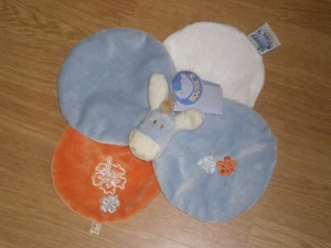 Doudou peluche Âne esel essel bleu NOUKIE'S noukies plat fleur paco christmas 9 - Picture 1 of 1