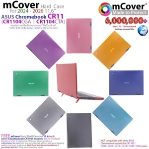 NUEVO Funda mCover para portátil ASUS Chromebook CR11 CR1104 Series 2024-2026 11.6" - Imagen 1 de 15