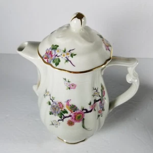 Bernardaud Limoges France Bengali Coffee Pot Cream Regence Bird of Paradise - Picture 1 of 12
