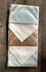 NEU (6) Herren Vintage kariertes Taschentuch Taschentuch Retro Neu aus altem Lagerbestand offen Pack