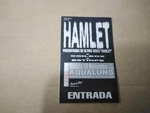 HAMLET SÁBADO 16 NOVIEMBRE - ENTRADA TICKET - Foto 1 di 1