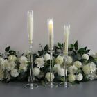 3Pcs/set Crystal Candle Holders Road Lead Candelabra Candlestick Wedding Party*