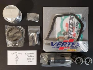 Honda XL80 XR80 CRF80 piston kit BIG BORE 52.00mm (95cc) Cayden Cycle BIG Boy B6 - Foto 1 di 5