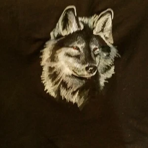 Wolf Personalized Embroidery Hand Towel, Golf, Tennis, Bowling, Gym - Picture 1 of 3